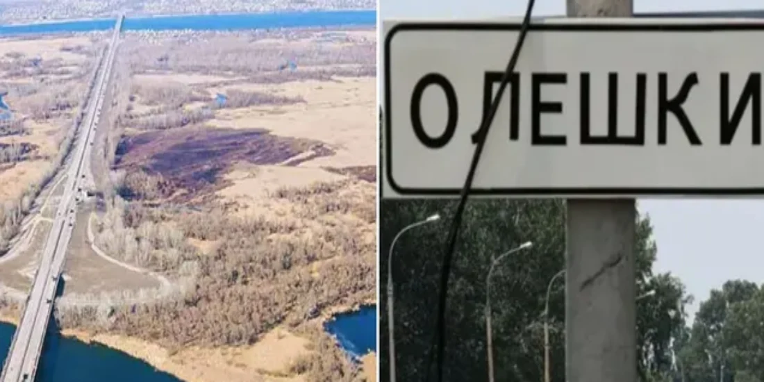 occupied community of Oleshky