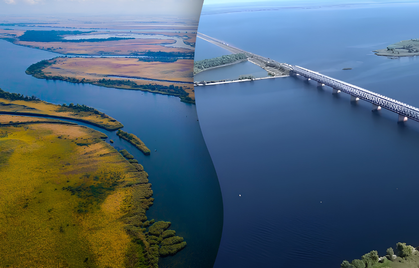 Як змінилися водойми Херсонщини після підриву Каховської ГЕС